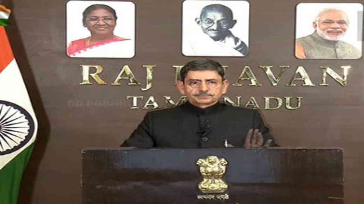 overnor RN Ravi's advice to the Tamil Nadu government to show due respect to the national anthem and play it at the beginning and end of the Governor's customary address to the Assembly was ignored by the DMK regime, the Raj Bhavan alleged on Monday.