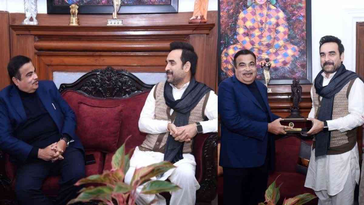 Pankaj Tripathi meets Nitin Gadkari