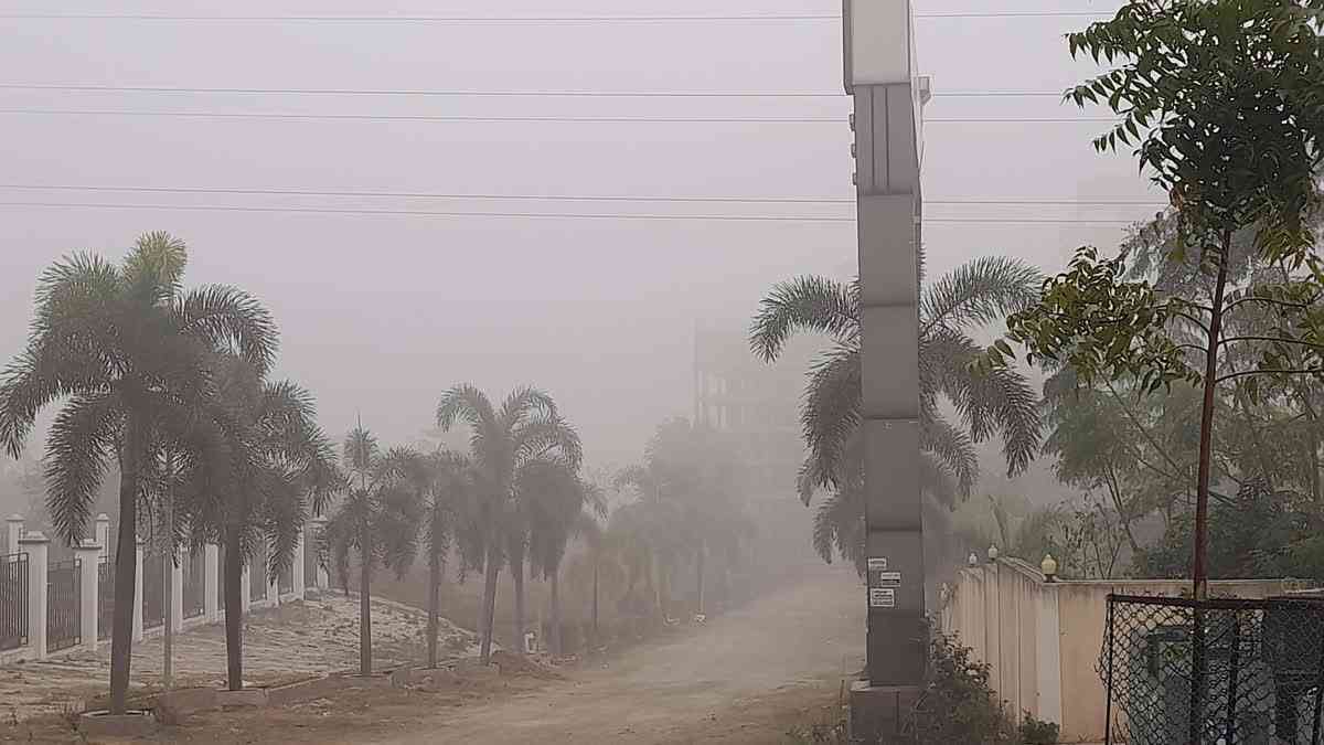 Visibility reduced due to dense fog in Jharkhand