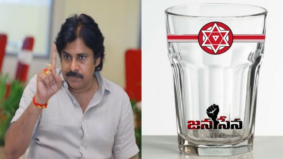 Pawan Kalyan on Janasena Glass Symbol
