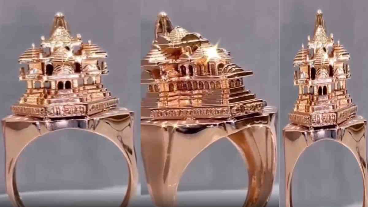 Surat jeweler built Ayodhya's Ram temple on gold ring!