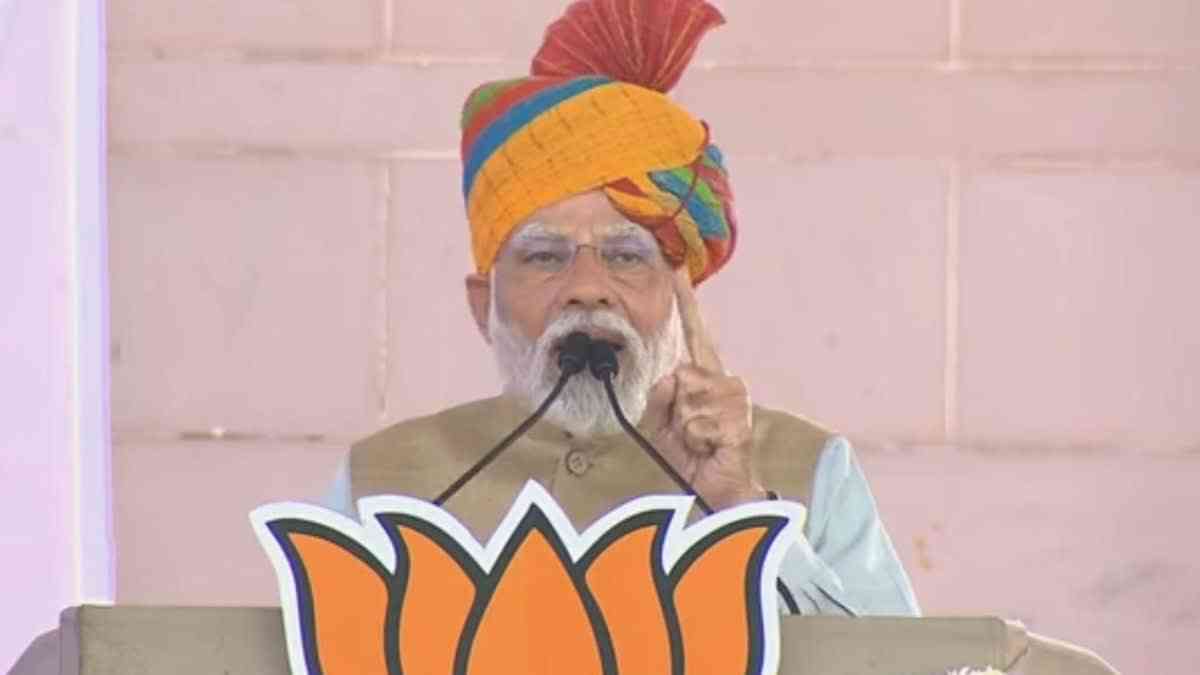 PM Narendra Modi in Rajasthan