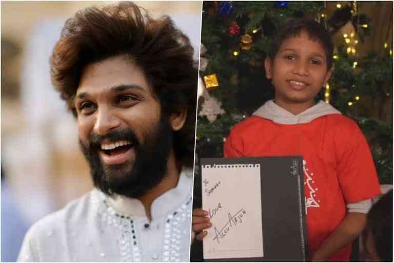 Allu Arjun is little Sameer's Santa this Christmas