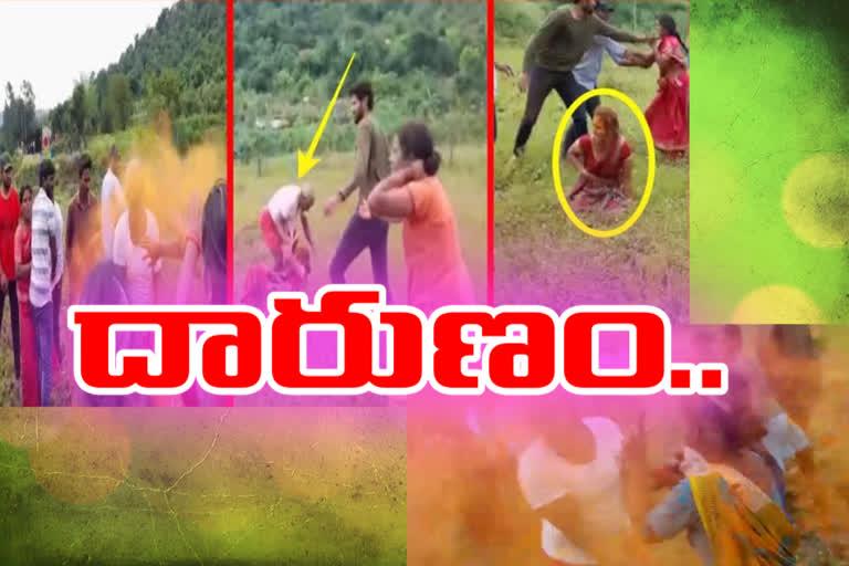 women was killed in a clash between two families  chittoor district