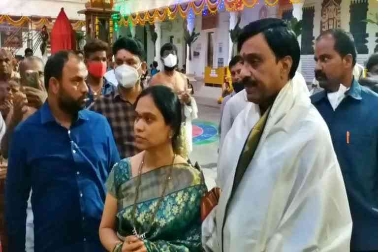 ex minister janardhan reddy visits mantralaya