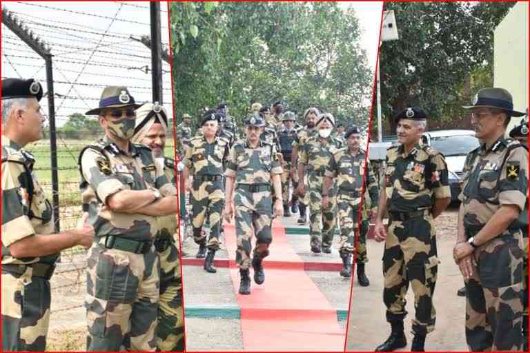 Jammu Border DG BSF Pankaj Kumar took stock of International Border Area of RS Pura and Arnia sectors