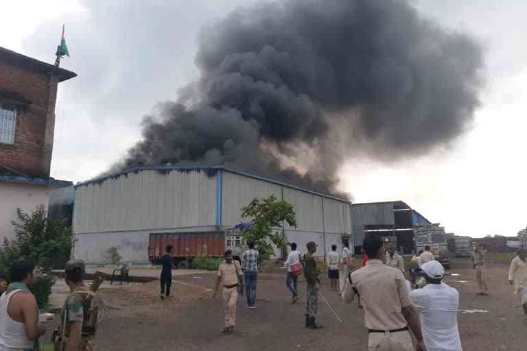 Miscreants set fire to rice mill on suspicious death of woman