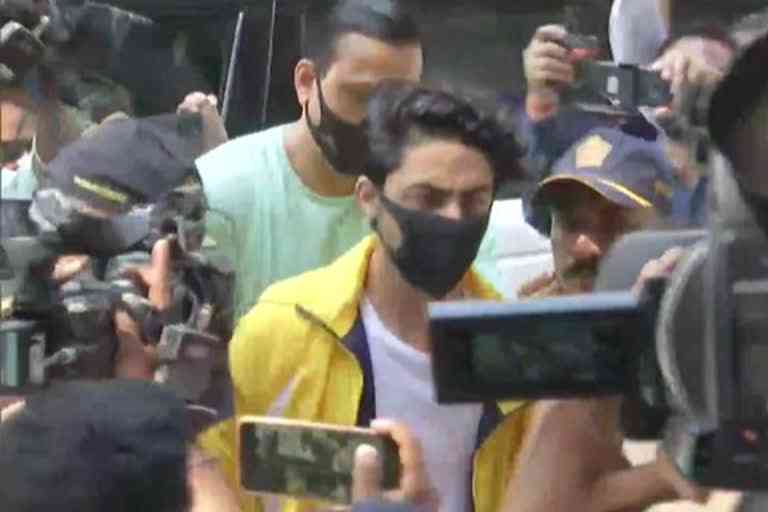 Aryan Khan appears before Narcotics Control Bureau, to mark his weekly presence as directed by court