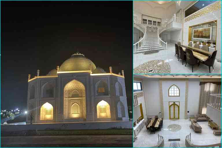 man gifted a house in shape of TaJ Mahal to his wife