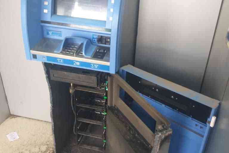 ATM cut by gas cutter