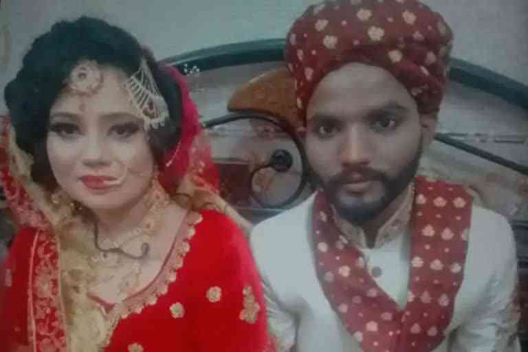 Love across the border  UP man marries Pakistani woman  യുപി സ്വദേശിക്ക് വധു പാക്കിസ്ഥാനി പെണ്‍കുട്ടി  ഫേസ്ബുക്കിലൂടെ സൗഹൃദം  ഫറൂഖാബാദ് സ്വദേശി പാക്കിസ്ഥാനി പെണ്‍കുട്ടി  ഇന്ത്യയിൽ പൗരത്വം