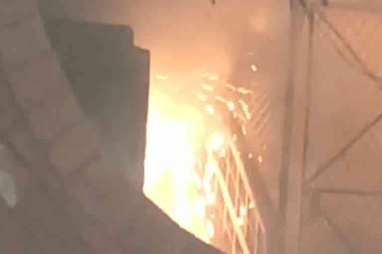 Fire breaks out Nangal Raya Shopping Complex