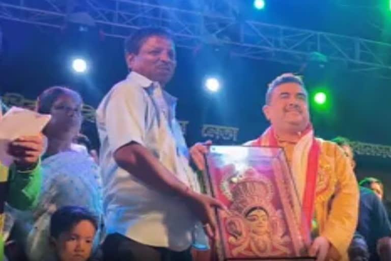 Suvendu Adhikari Inaugurates Durga Puja Pandal after winning election