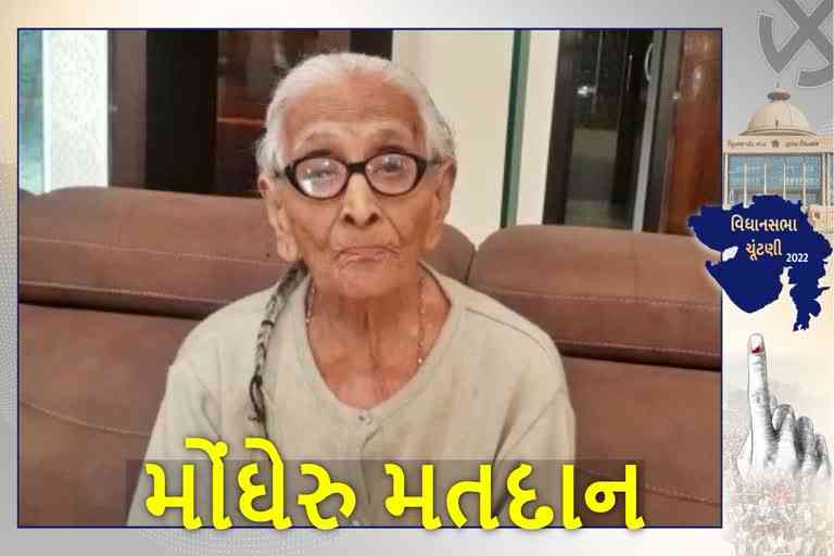 100 years old lady Voting