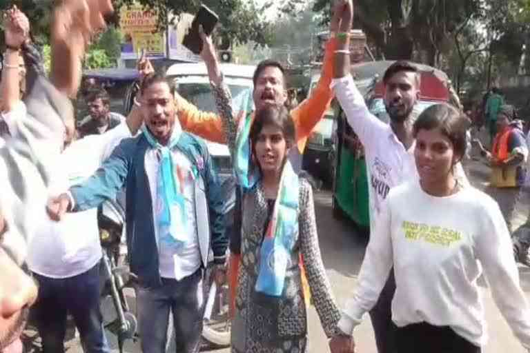 Dhanbad student union uproar in SSLNT Womens College