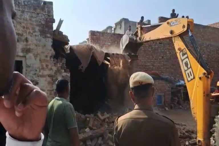 Bulldozer action in Fatehabad