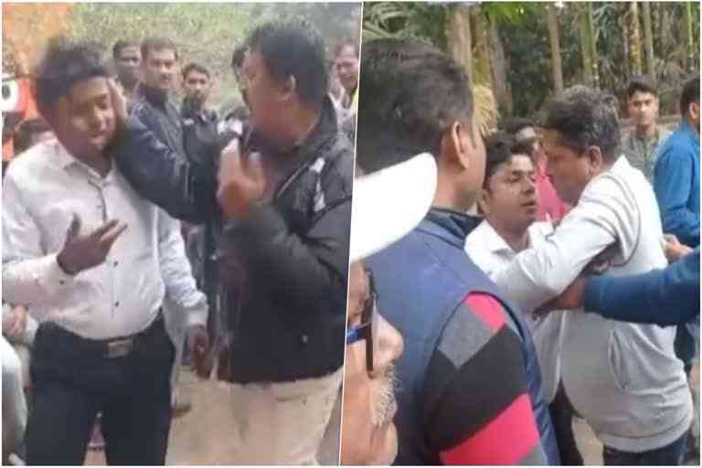 TMC Worker Slaps Man during Didir Suraksha Kawach campaign
