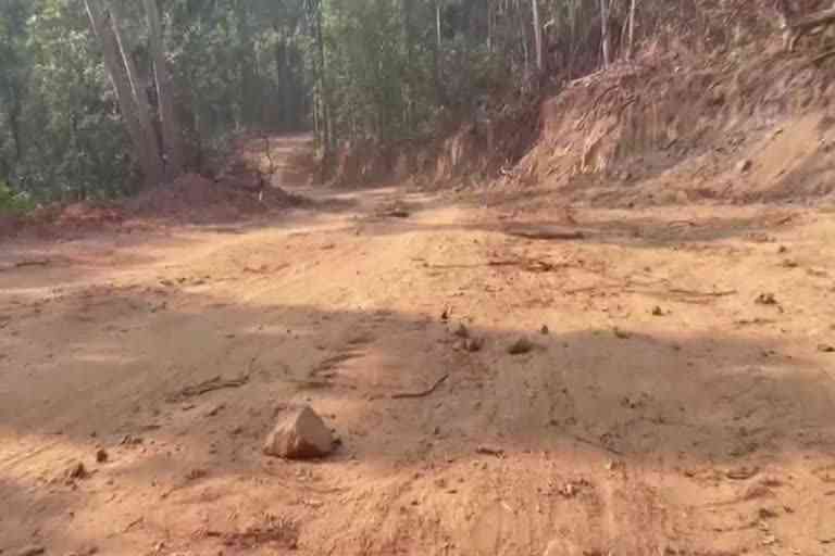 Road construction in Pundang of Balrampur