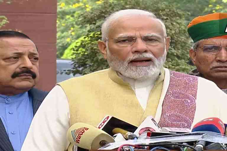 Etv BharBudget session begins today, Prime Minister Narendra Modiat